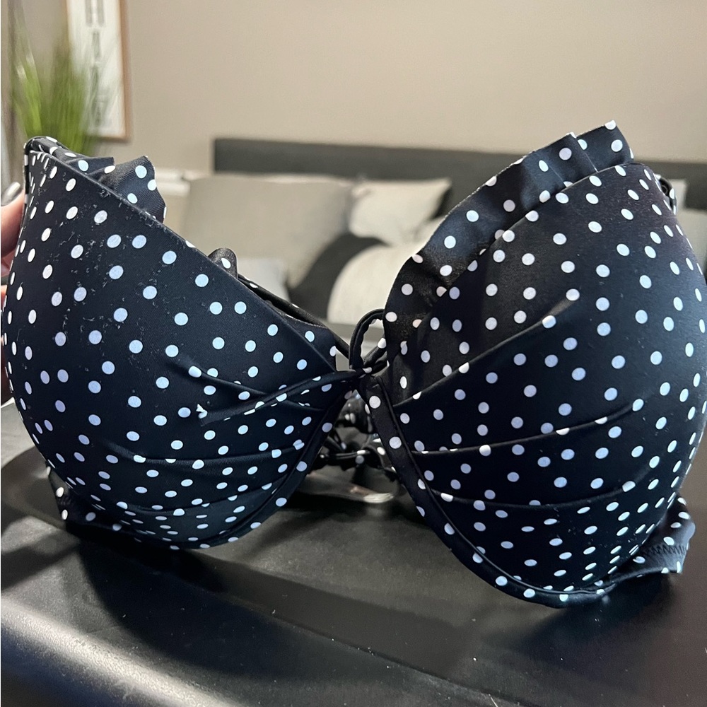 VS Swim Black & White Polka Dot Top